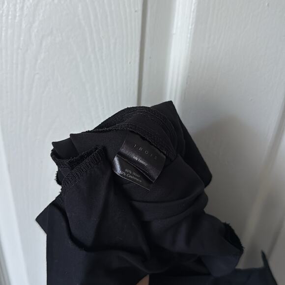 TROIS Black Wool Trouser Pants Ankle Crop size 2 - Picture 8 of 8